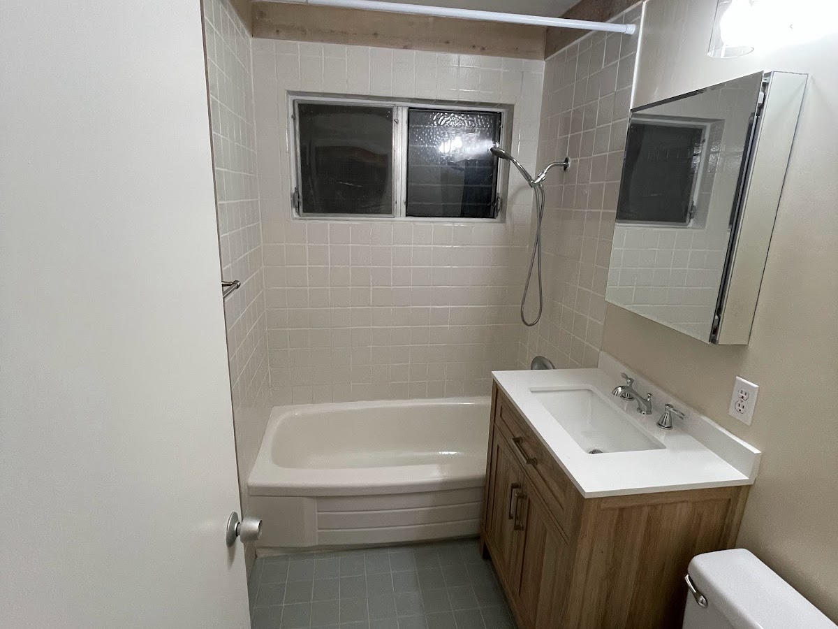 Bathroom tub and vanity remodel
